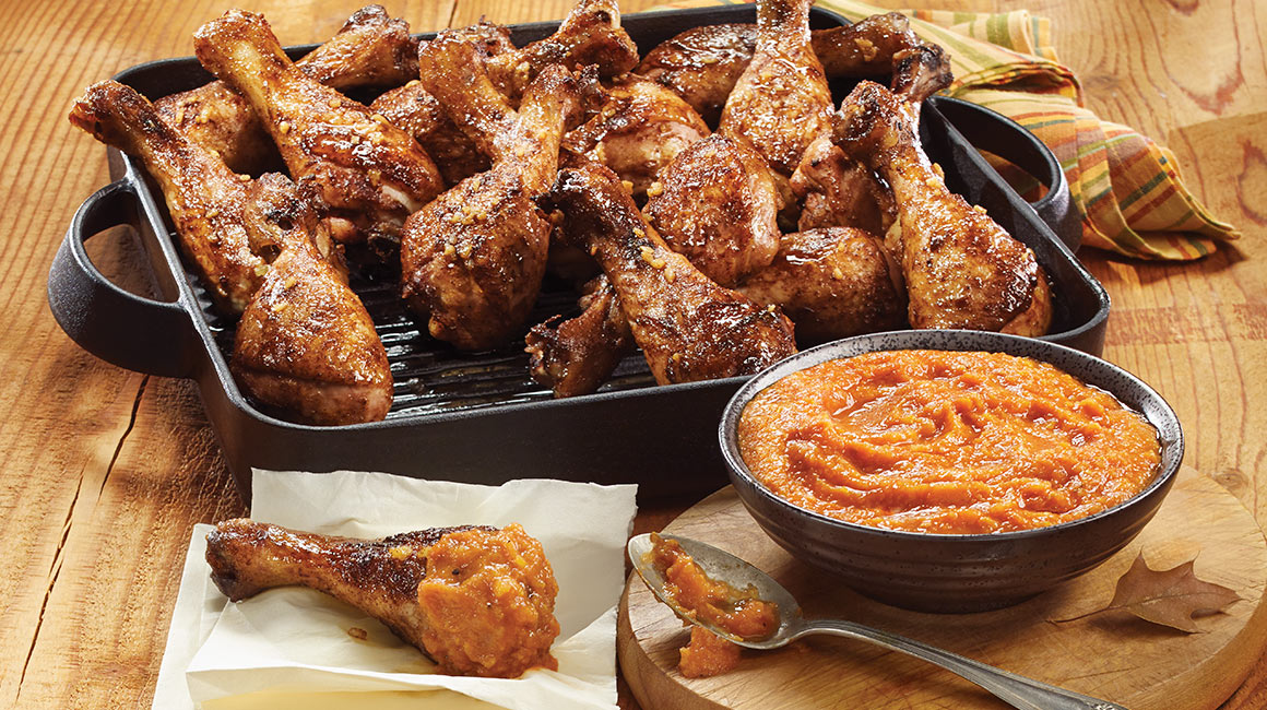 Pilons de poulet au cinq-épices et aux tomates de Christian Bégin
