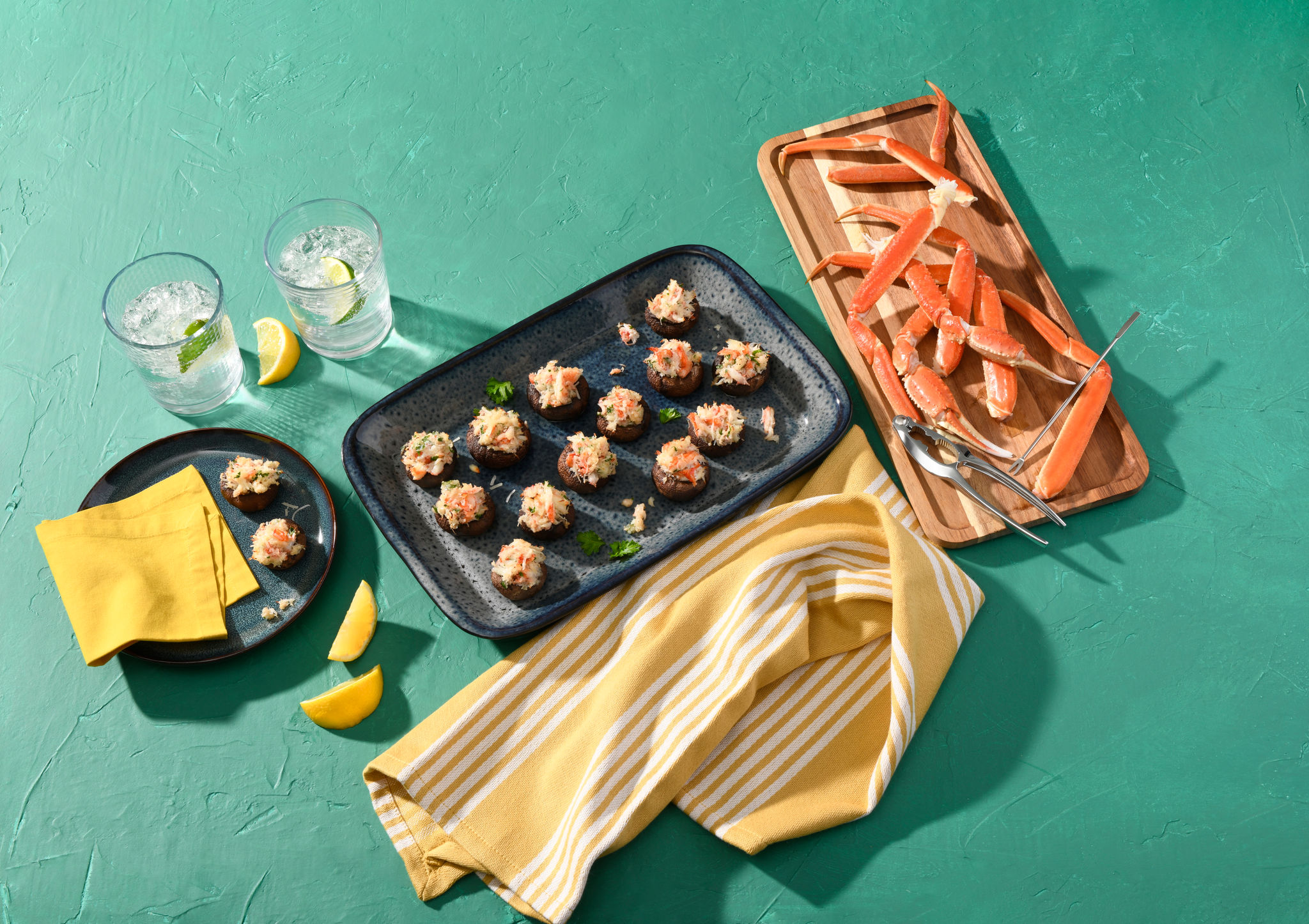 Kalle’s Seafood Stuffed Mushrooms