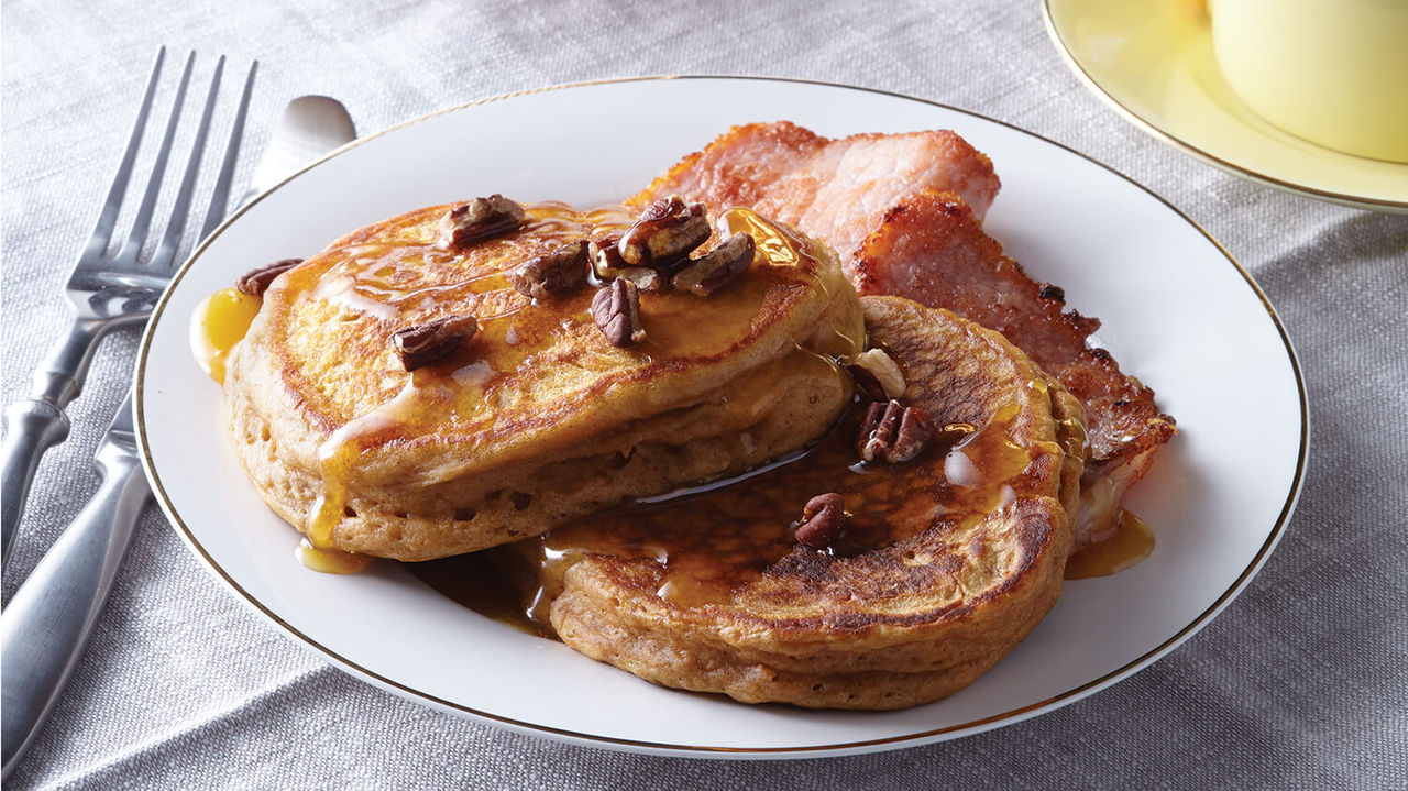 Sweet Potato Gingerbread Pancakes