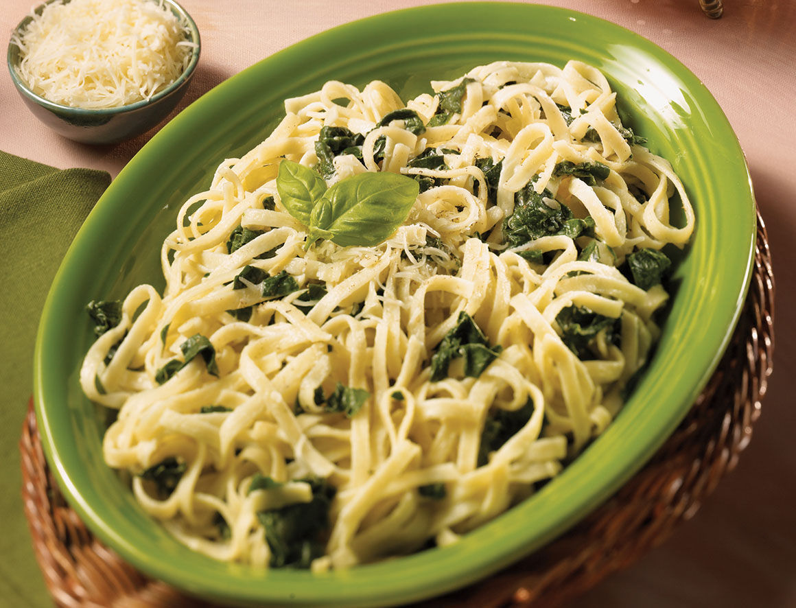 Goat Cheese Fettuccine Alfredo