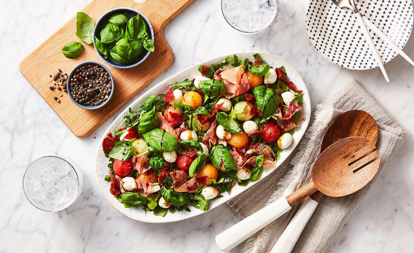 Melon & Prosciutto Summer Salad