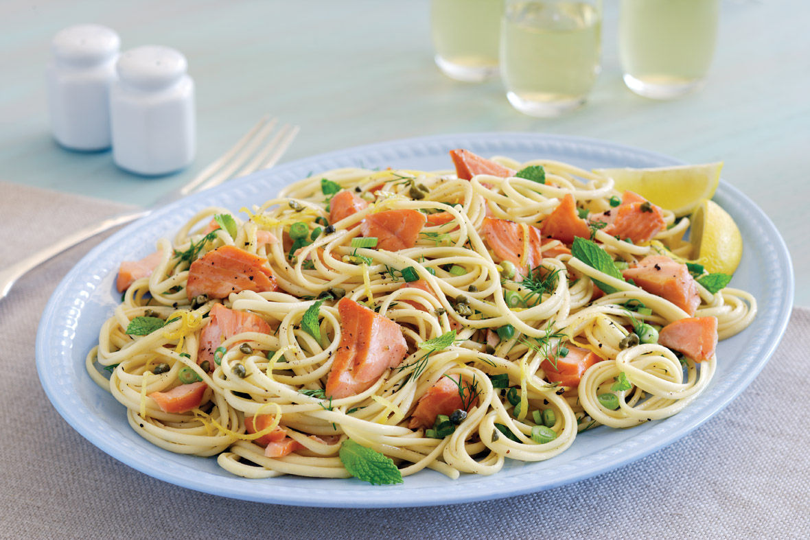 Pasta with Salmon Lemon and Dill