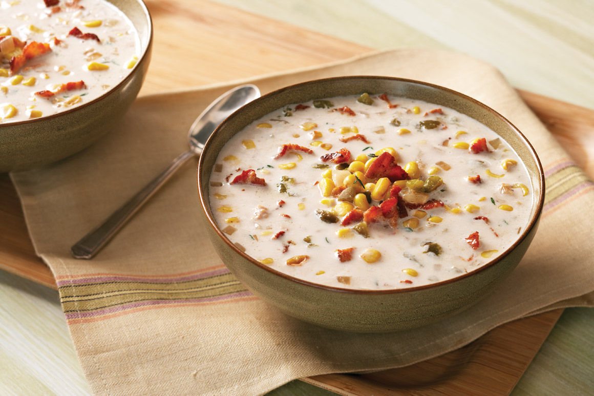 Chili Corn Chowder with Bacon