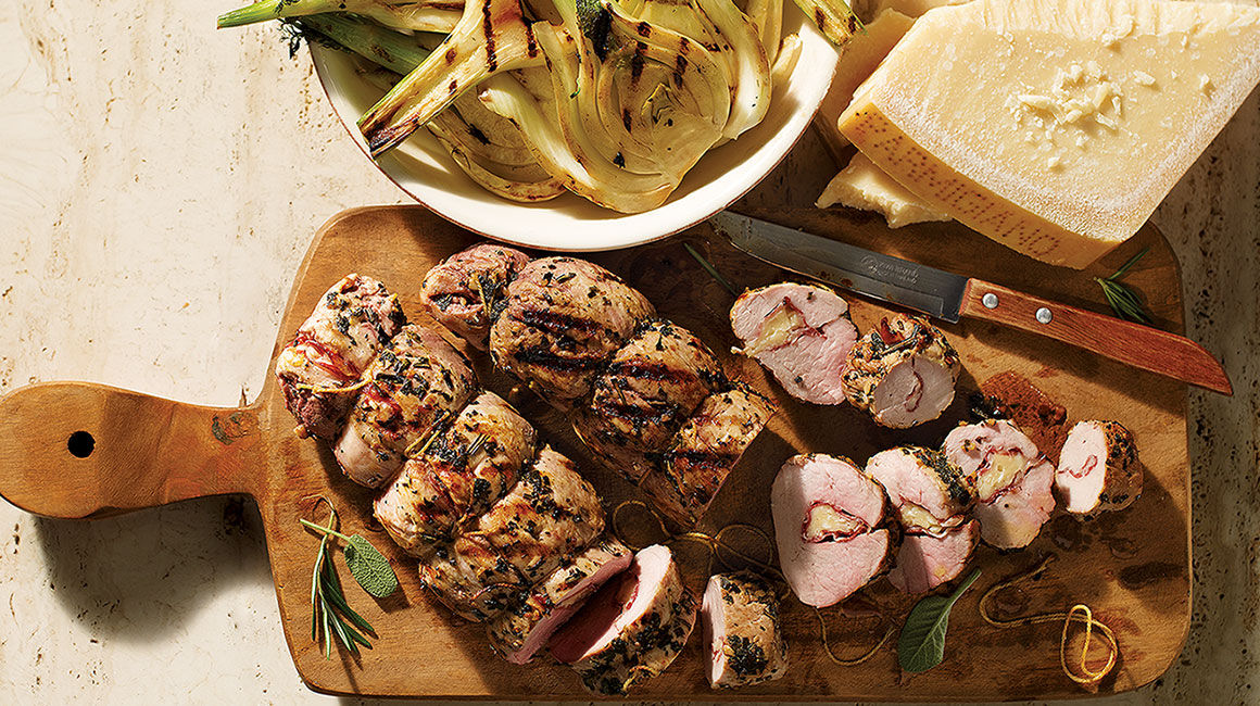 Filets de porc farcis cuits au bbq de Stefano Faita