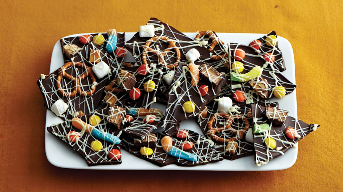 Éclats chocolatés aux bonbons