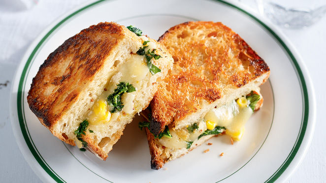 Grilled cheese au kale de Ricardo