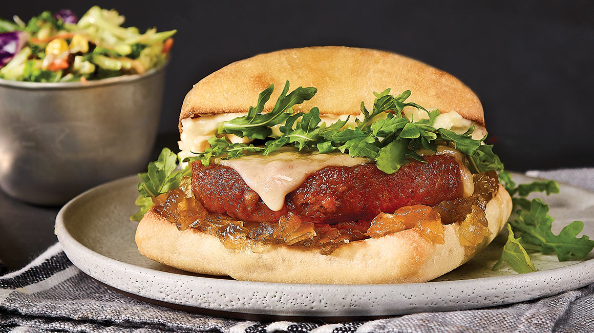 Vegetarian Cheeseburgers with Aioli