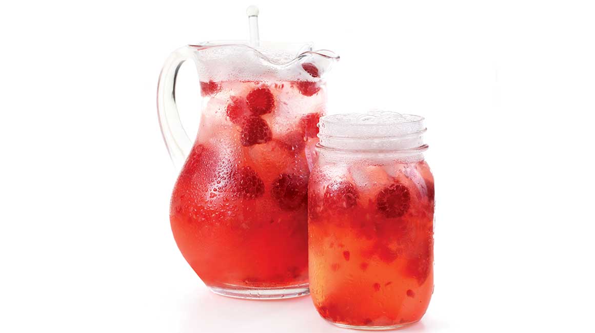 Panaché à la bière et aux framboises