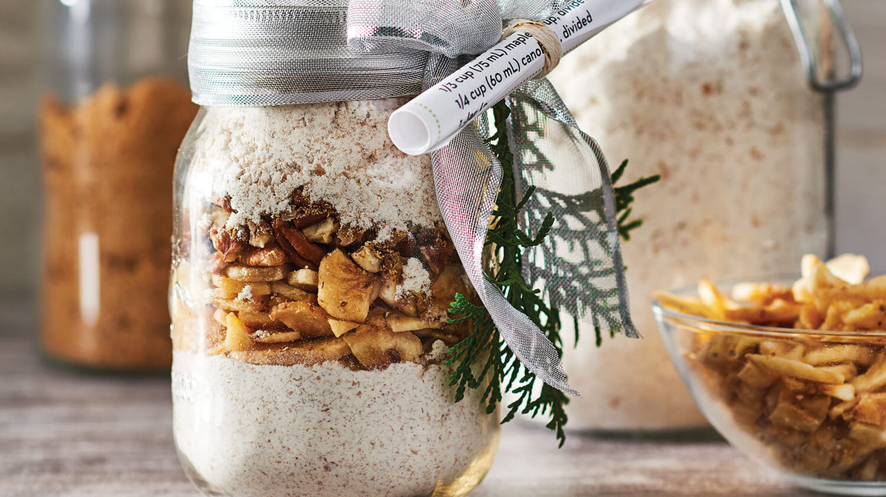 Vegan Banana Pecan Pancake Gift Jar