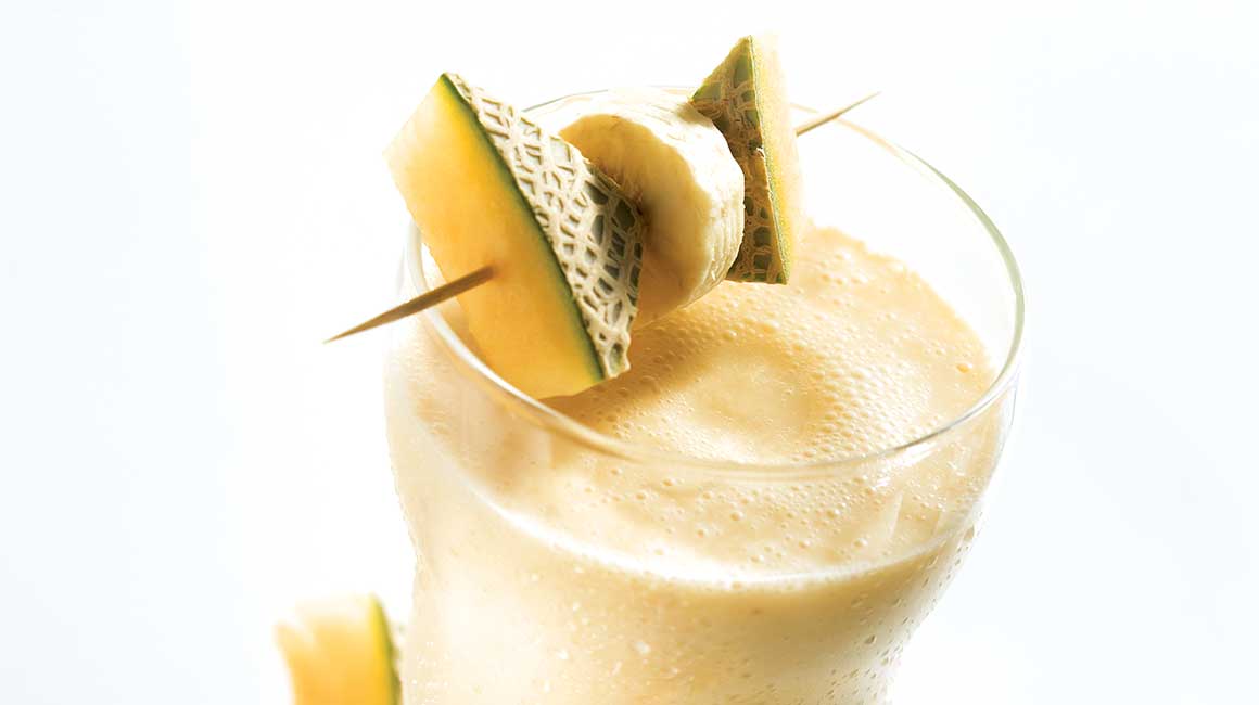 Banana-cantaloupe blizzard