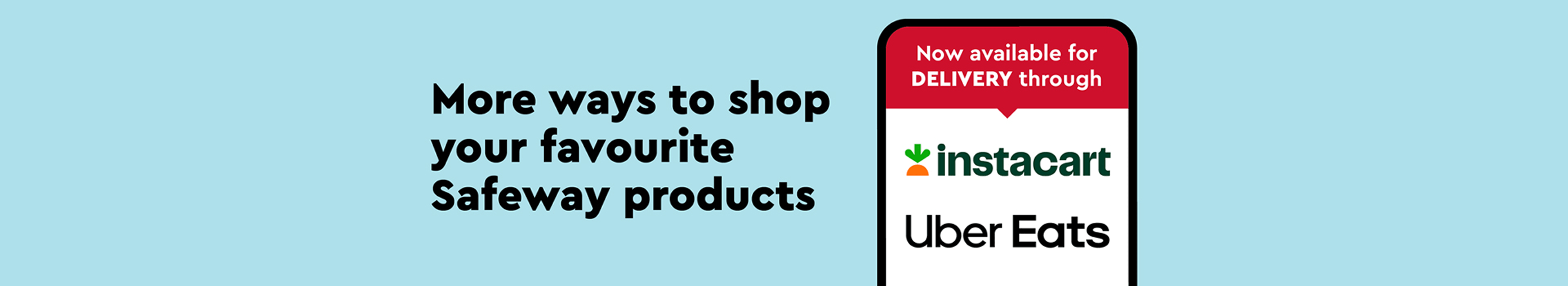 Instacart + Uber Eats