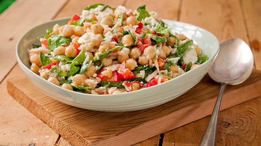 Chickpea Tuna Salad with Spinach | Thrifty Foods