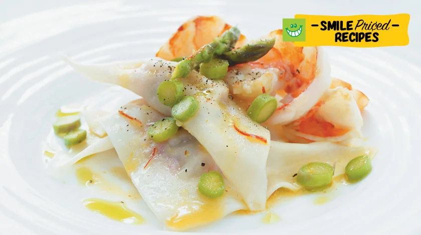 Bell Pepper Pork Ravioli with Shrimp | Thrifty Foods