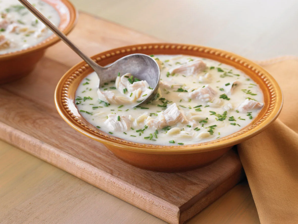 Greek Lemon Chicken Soup with Orzo