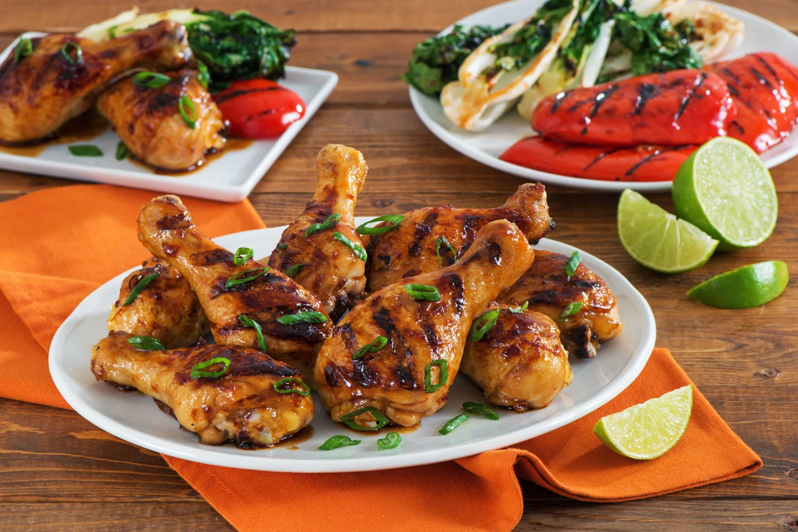 Sticky Honey-Sriracha Grilled Drumsticks