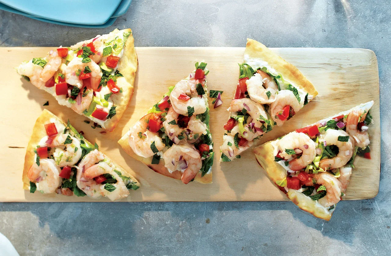 Zesty Shrimp Flatbread
