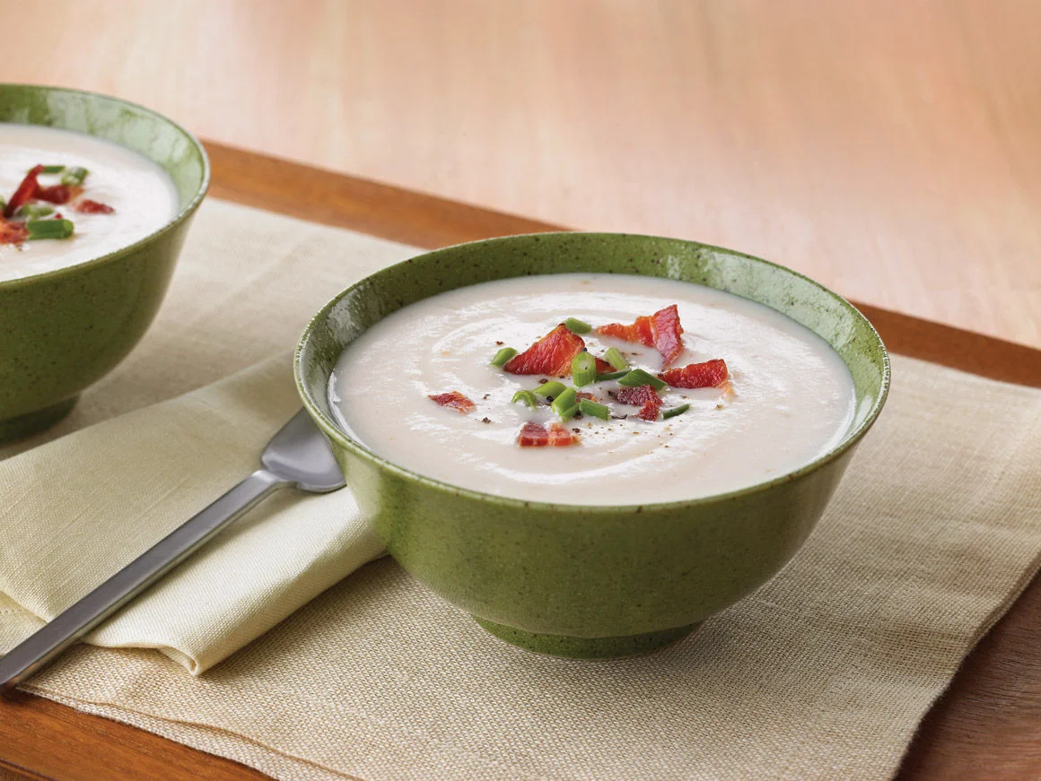 Easy Creamy Potato Soup with Bacon
