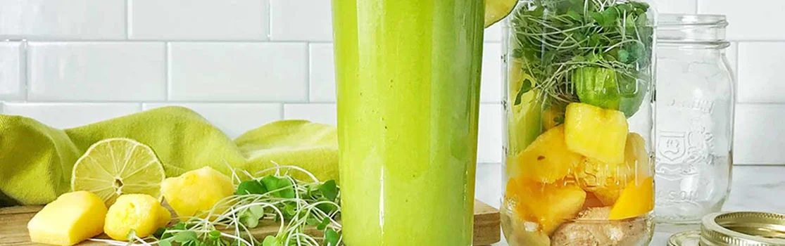 Make an ahead smoothie with GoodLeaf Magic Broccoli Microgreens