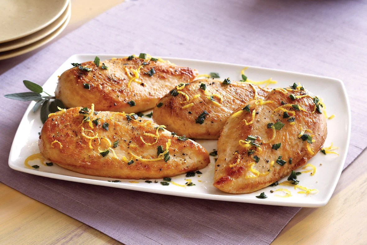 Seared Chicken with Lemon and Sage