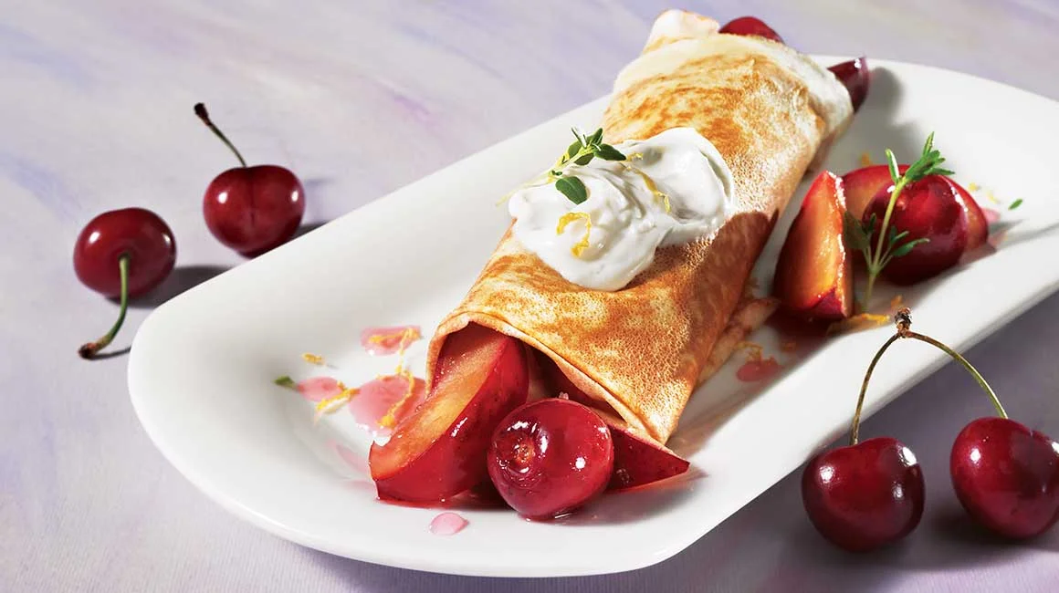 Fruit Crêpes with Cheese Topping Recipe | IGA