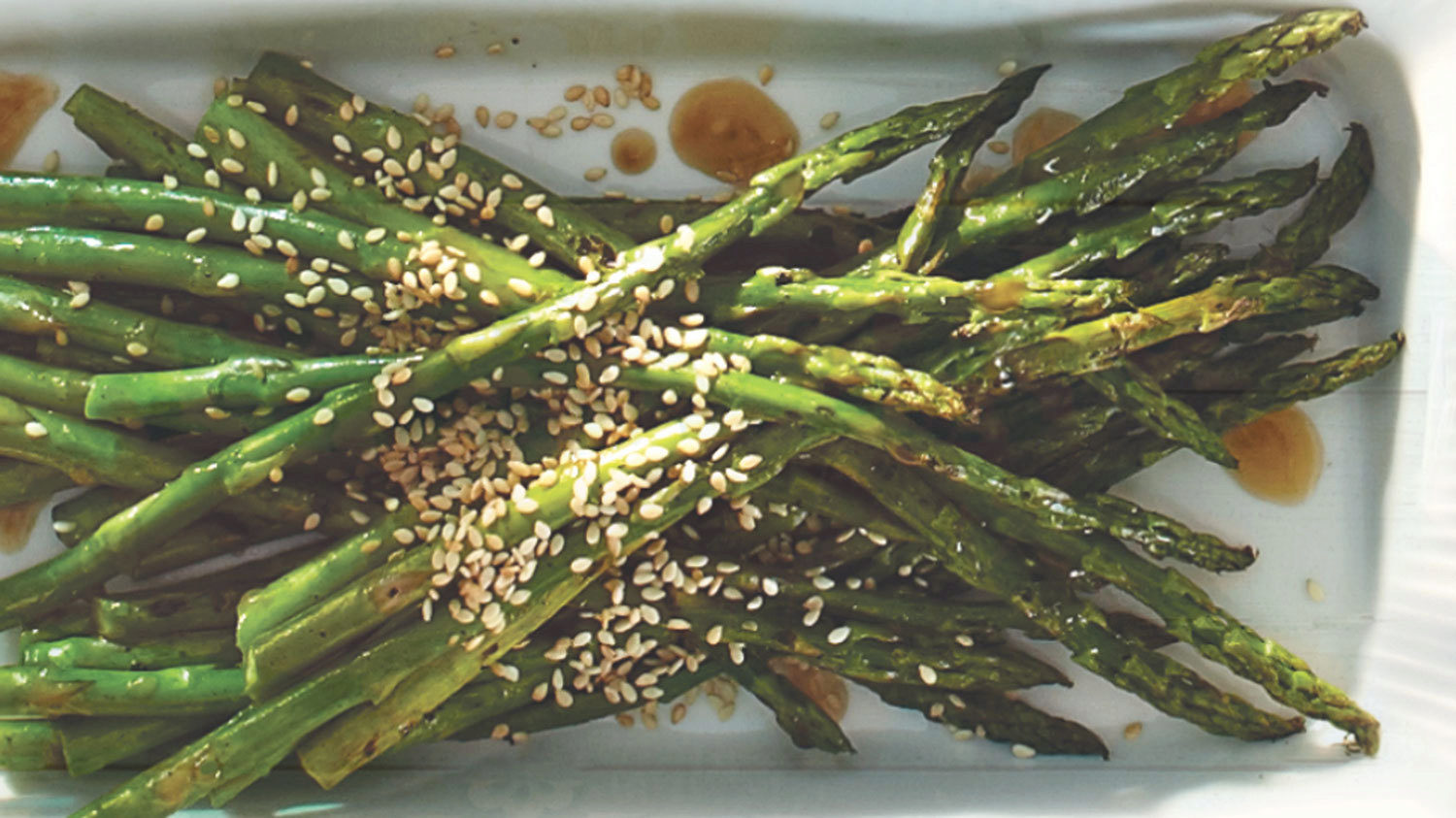 Grilled Asparagus With Sesame Vinaigrette