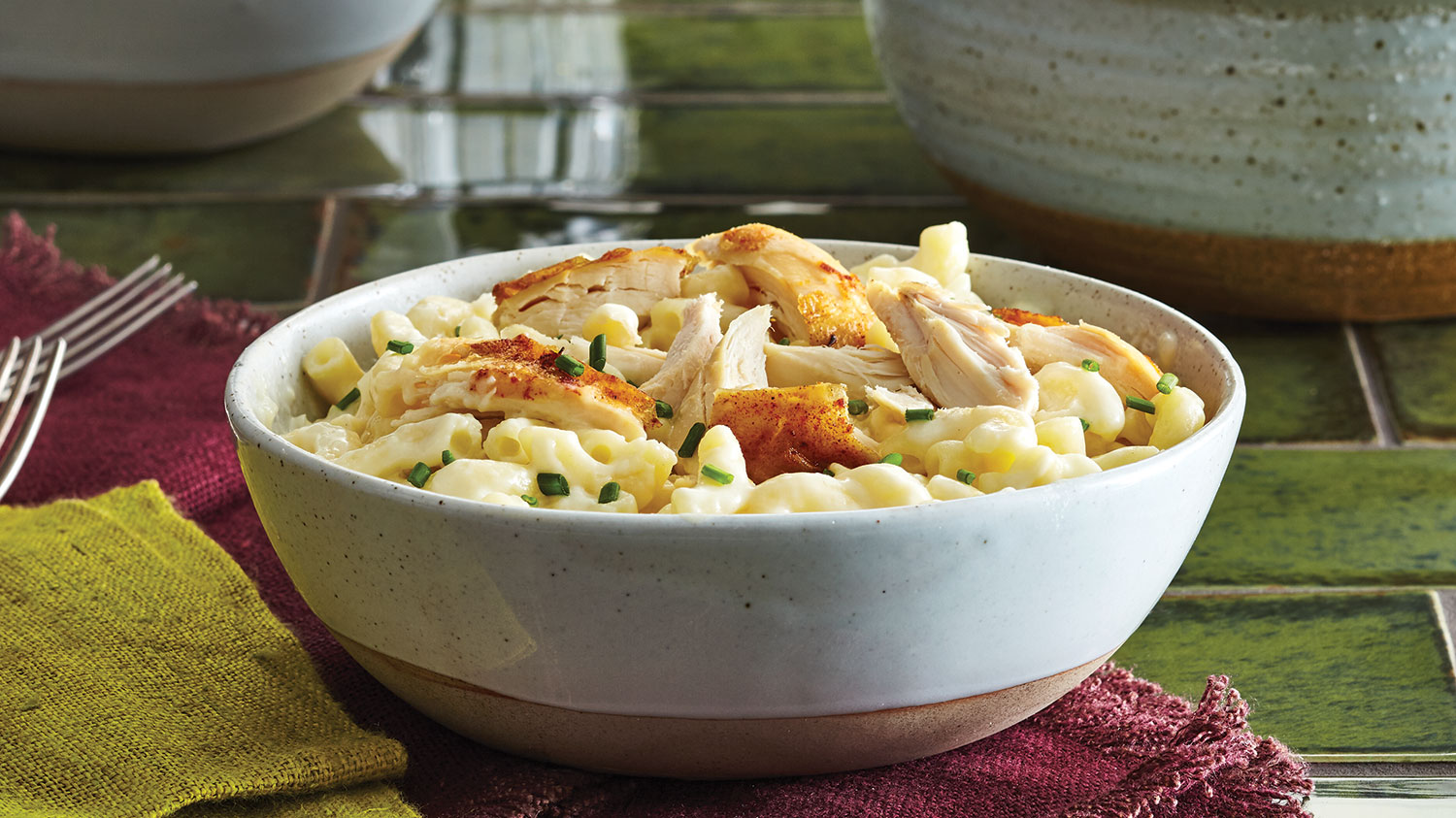 Big Batch Rotisserie Chicken Mac & Cheese