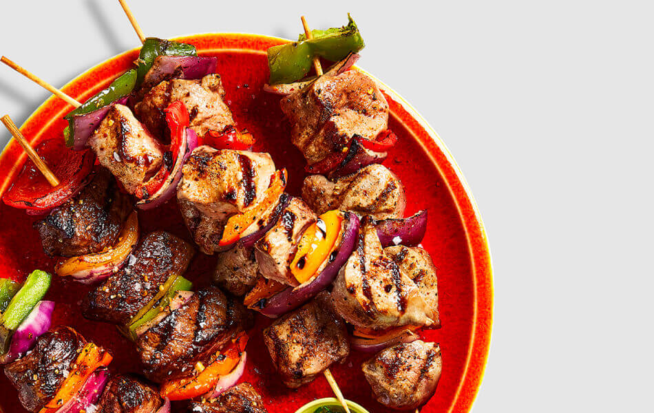 Pork Kabobs with Vegetables