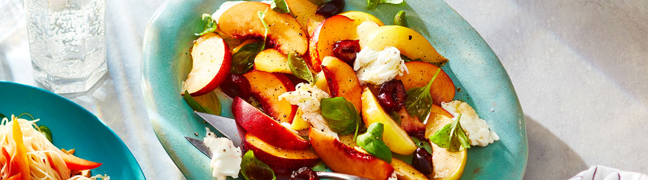 Stone Fruit Caprese Salad