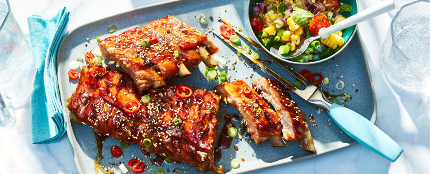 Sweet and Spicy Grilled Pork Back Ribs