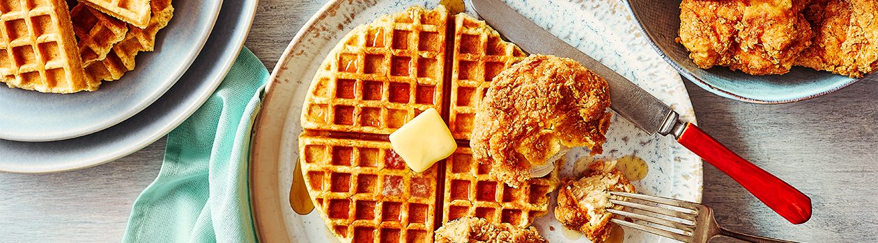 Fried Chicken and Bannock Waffles